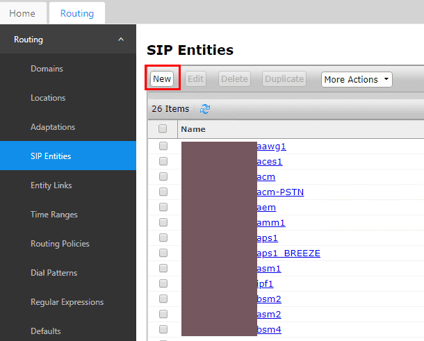 SIP Entities