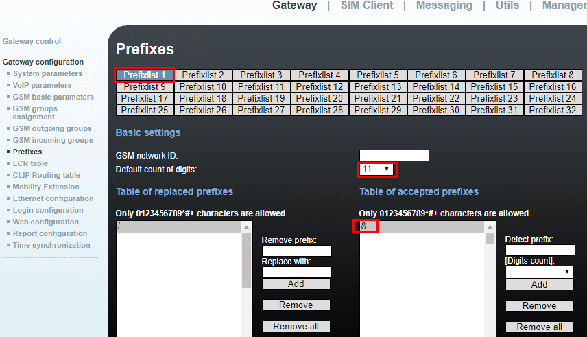Prefixes